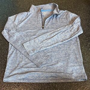Crewcuts Blue Quarter-Zip Performance Pullover, Size 10-11
